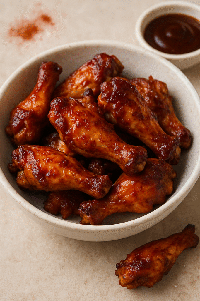 Recetas Sin Gluten para AirFryer: Alitas de Pollo BBQ Sin Gluten